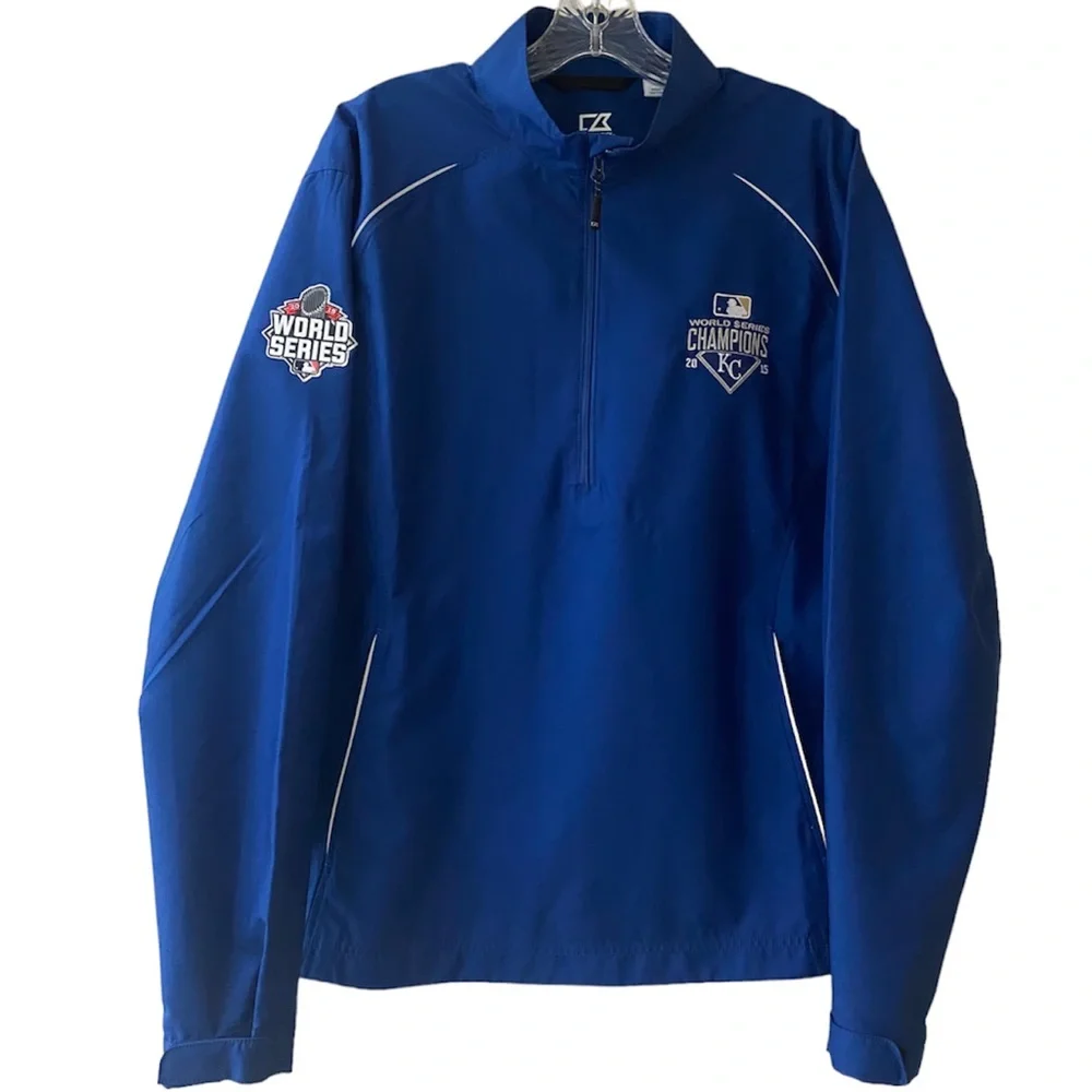Vintage MLB Championship Jacket Kansas City 2015 Sports Memorabilia Collectible
